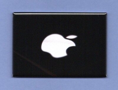 APPLE COMPUTER LOGO *2X3 FRIDGE MAGNET*  MACINTOSH CONSUMER ELECTRONICS PHONES
