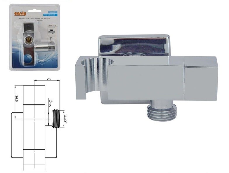 Deviatore Con Supporto In Ottone Per Rubinetto Doccia Accessori Bagno 59506 dfh