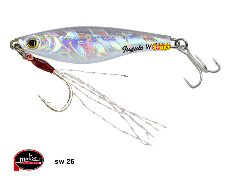 MOLIX JUGULO WIDE CASTING  5 GR COL. SW 26 CRAZY WHITE SPINNING MARE LAGO FIUME