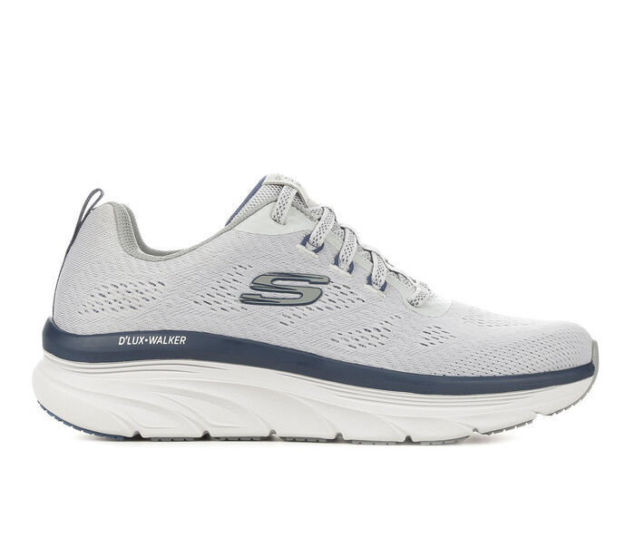 

Мужские кроссовки Skechers Sport Grey из пены с эффектом памяти Comfort Mesh Dlux Walker 232261, Gray / navy, 232261