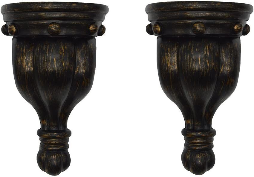 Urbanest Rigaud Drapery Sconce, 1 3/4-inch Diameter, Burnt Gold (Set of 2)