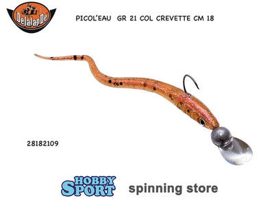 PICOL'EAU DELALANDE 21 GR  COL. CREVETTE 18 CM ANGUILLINA X SPIGOLA 28182109