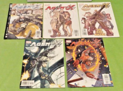 Agent X Comic Book Lot #1, 4, 13-15 Deadpool Cameos