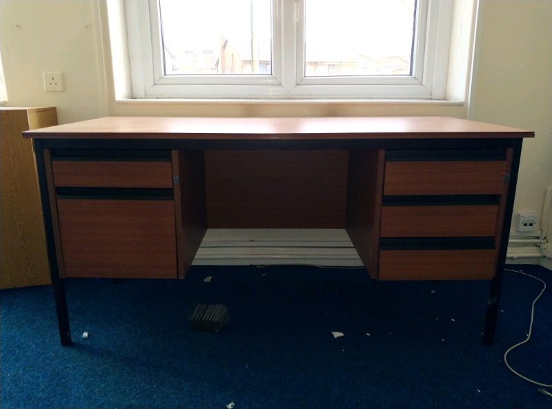 Dark Brown office desk in Hadfield, Derbyshire Gumtree
