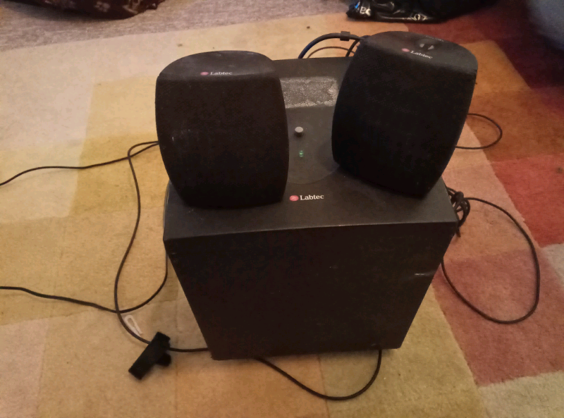 Labtec PC Speakers with sub in Bramley, West Yorkshire Gumtree