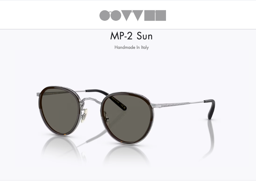 Pre-owned Oliver Peoples Mp-2 Sun 48mm In Black 362/carbon Grey Msrp$582 Johnny Depp's Fav In Gray