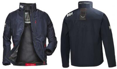 Helly Hansen Men's Crew Midlayer Fleece Lined Waterproof Large, 597 Navy 
