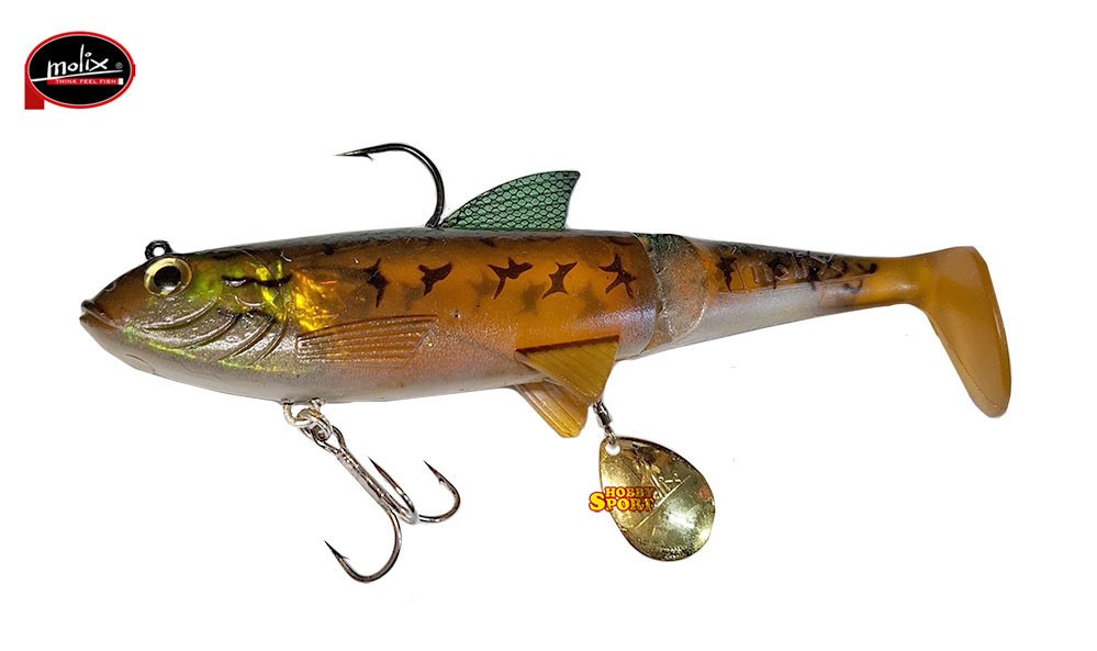 MOLIX SHAD 185 col 128 GHOST BASS 100 GR SWIMBAIT 7,5'' SPINNING LUCCIO