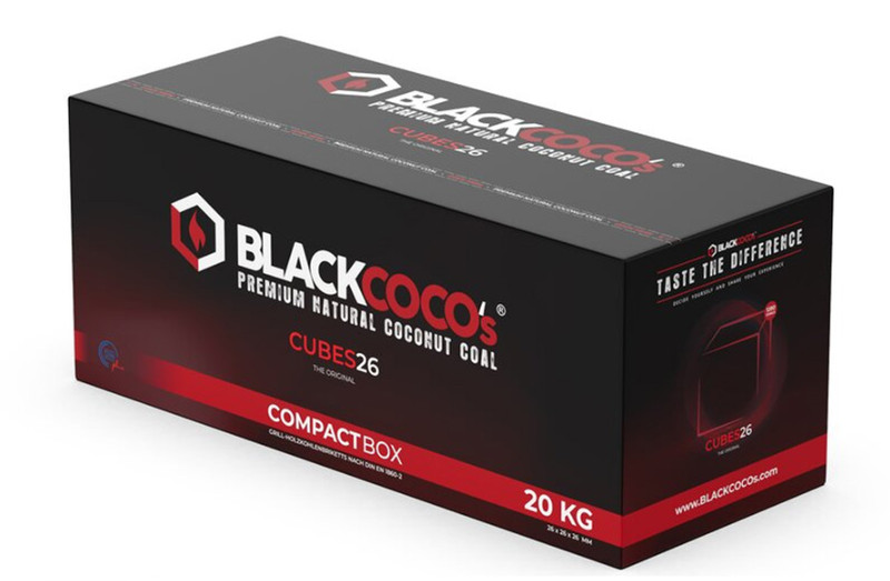 Blackcoco’S Shisha Kohle 26er - Naturkohle Wasserpfeife - 1, 2, 4, 5, 10, 20kg