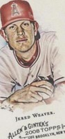 2008 Topps Allen & Ginter's - Jered Weaver #234
