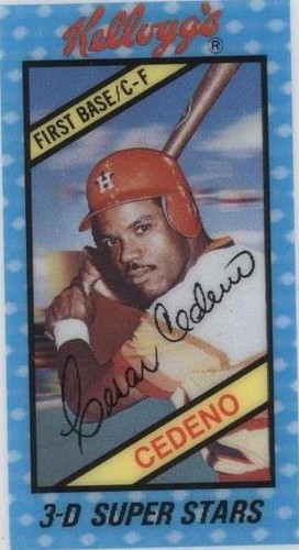 1980 Kellogg's 3-D Super Stars - Cesar Cedeno #36