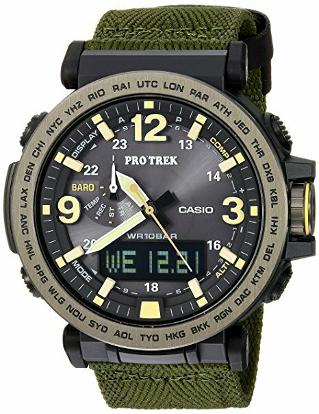 Мужские часы Casio Pro Trek Tough Solar с тройным датчиком 52 мм PRG-600YB-3