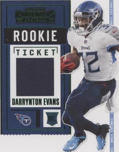 2020 Panini Contenders Darrynton Evans #RTS-DEV