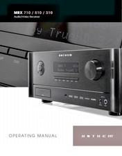 Anthem MRX 310 510 710 AV Receiver Owners User Operating Instruction