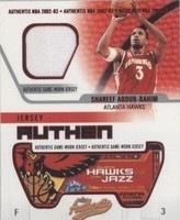 2002-03 Fleer Authentix - Shareef Abdur-Rahim #JA-SA