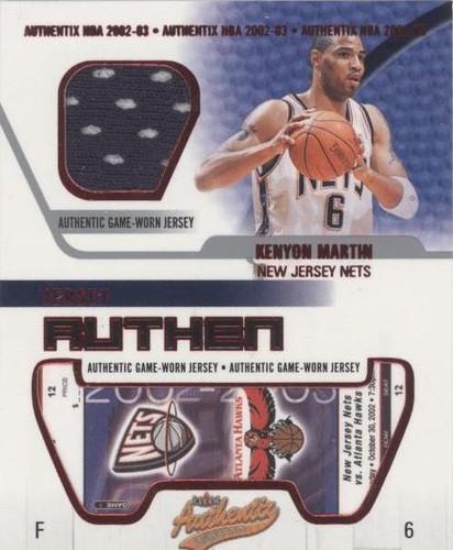 2002-03 Fleer Authentix - Kenyon Martin #JA-KM2