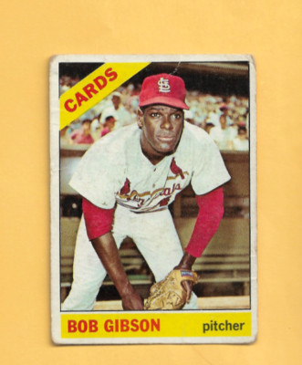 1966 Topps Bob Gibson #320 St. Louis Cardinals GOOD- FREE SHIPPING
