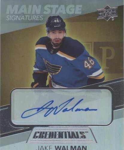 2021-22 Upper Deck Credentials - Jake Walman #BTS-JW