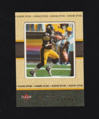 2002 Fleer Genuine - Genuine Upside #131 Verron Haynes /599 (RC) Steelers
