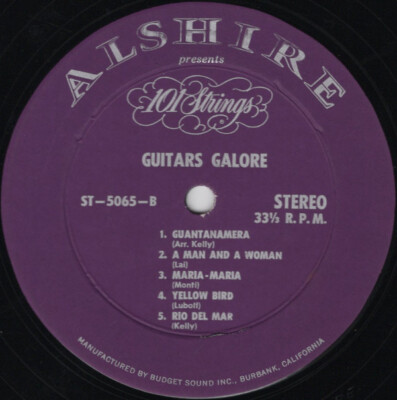 101 Strings Plus Guitars Galore 101 Strings Plus Guitars Galore LP, Album 1966 I