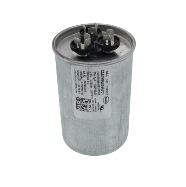 Amana-Goodman Capacitor CAB050450440CT 45/5 MFD 440V Dual Round 