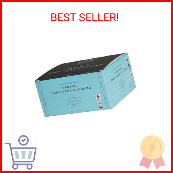 Harney & Sons Organic Earl Grey Supreme Teabags, 50 Count