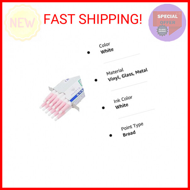 Minecook Peel-Off White Grease Pencils/China Marker/wax pencil for Glass, Cellop