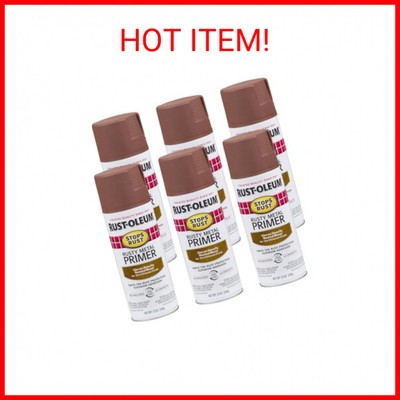 Rust-Oleum 7769830 Stops Rust Spray Paint, 12-Ounce, Flat Rusty Metal Primer