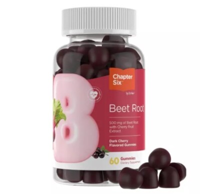 Zahler Chapter Six Beet Root Gummy (500mg) with Cherry Fruit Extract (60 Count)