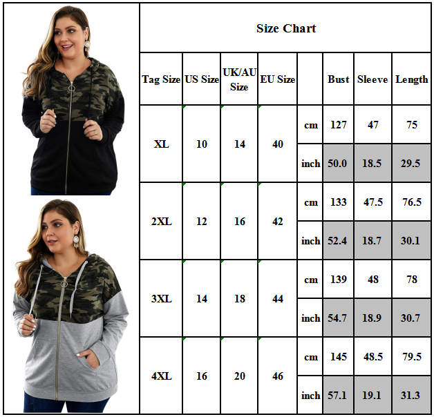 Damen Übergangsjacke Kapuzenpullover Sweatshirt Sweatjacke Mantel Jacke Hoodie