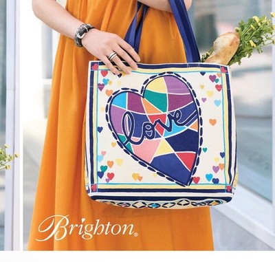 Brighton Love  NWT canvas multicolor tote