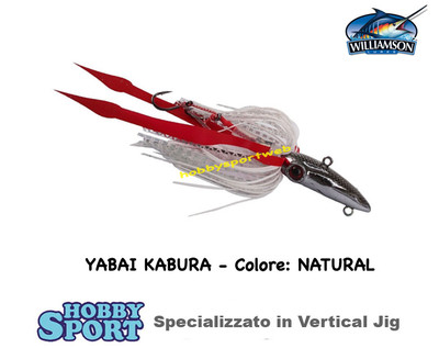 KABURA JIG YABAI WILLIAMSON GR 65 Col NATURAL PESCA BARCA MARE PAGELLO DENTICE