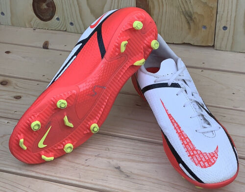 Nike Phantom GT2 Club FG MG White Red Volt Cleats DA5640-167 Nike Phantom GT2 Club FG MG White Red Volt Cleats DA5640-167