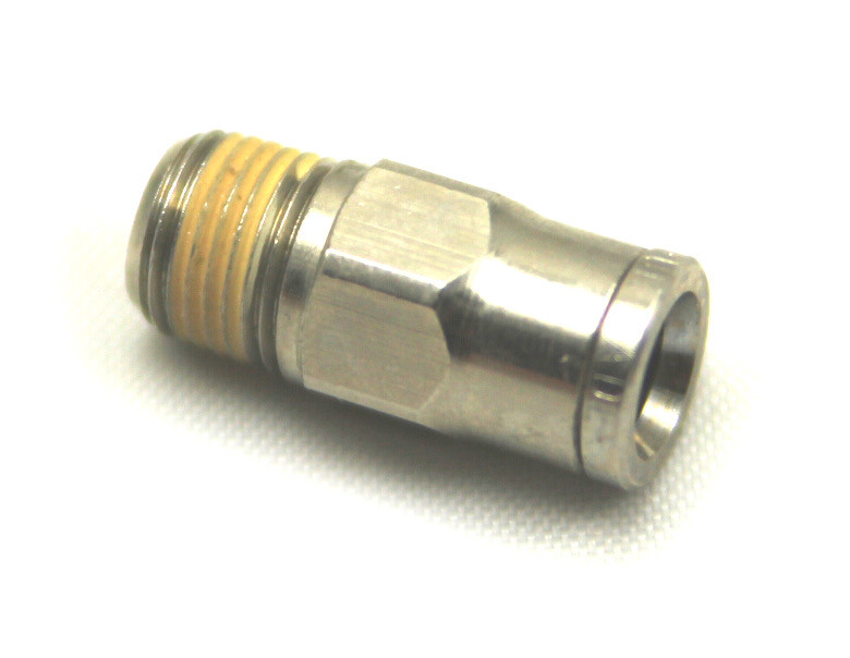 MACROLINE MACRO FITTING STRAIGHT NICKEL AIR LINEPAINTBALL 