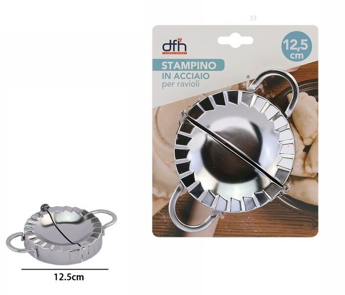Stampo Stampino Forma Per Ravioli In Acciaio Inox 12,5cm dfh