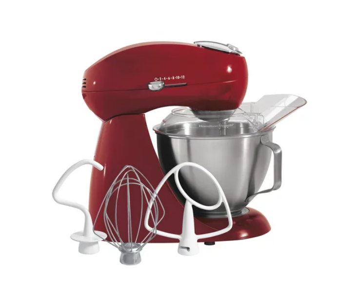Hamilton Beach Eclectrics 4.5 Quart Stand Mixer, Red (63232)