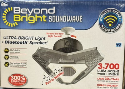 Bright Light Screws Into Light Socket with Built-In Bluetooth Speaker