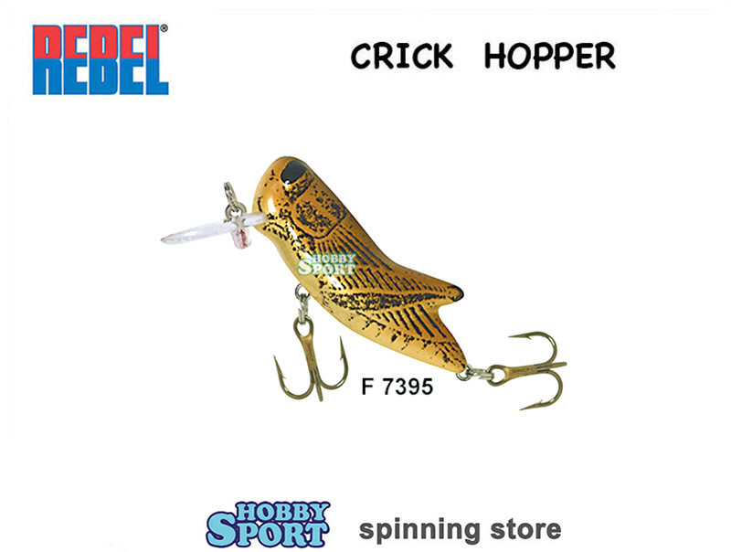REBEL CRICKHOPPER F7395 BROWN CRICKET 2,7 GR CRICK HOPPER 4 CM  SPINNING