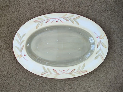 Demdaco Platter 13''x9'' Cottage Mills 2006 Deb Hrabik