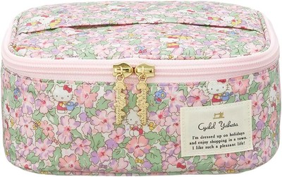 LIBERTY Hello Kitty Makeup Vanity Primrose Meadow Purple Sanrio Brush Pockets