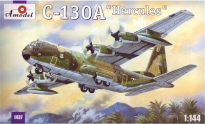 Amodel 1437 1:144 Bomber C-130A ''Hercules'' Plastic model aircraft