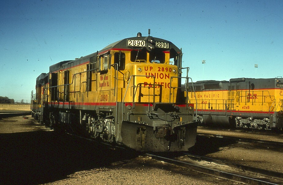 Railroad Slide - Union Pacific #2890 GE U30C Locomotive