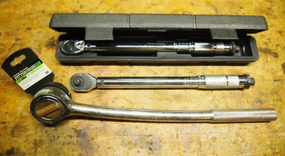 3 Pittsburgh PRO Socket Wrench 3/4'' 3/8'' Torque Used Open Box