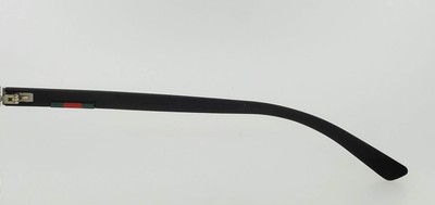Pre-owned Gucci Prescription 0426oa 005 58mm Black Frame With Clear Lenses