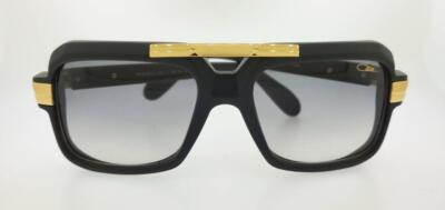 Pre-owned Cazal Sunglasses 663 011 56mm Matt Black Frame With Grey Gradient Lenses In Gray