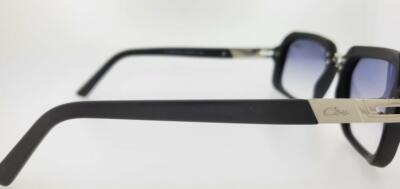 Pre-owned Cazal Sunglasses 6004 002 56mm Matt Black Silver Frame With Grey Gradient Lenses In Gray