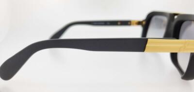 Pre-owned Cazal Sunglasses 663 011 56mm Matt Black Frame With Grey Gradient Lenses In Gray