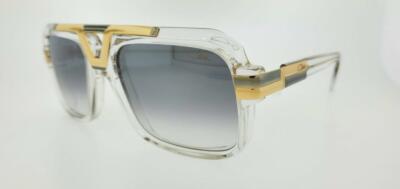 Pre-owned Cazal Sunglasses 664 003 56mm Crystal Frame With Grey Gradient Lenses In Gray