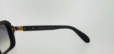 Pre-owned Cazal Sunglasses 663 011 56mm Matt Black Frame With Grey Gradient Lenses In Gray