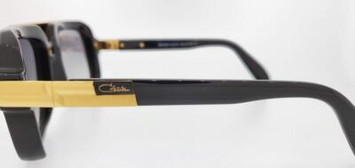 Pre-owned Cazal Sunglasses 664 001 56mm Black Frame With Grey Gradient Lenses In Gray